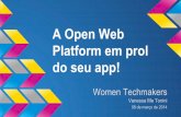 A Open Web Platform em prol do seu app!