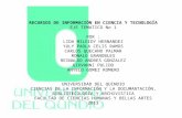 EXPOSICION PRIMER EJE TEMATICO-RECURSOS DE INF. EN CIENCIA Y TECNOLOGIA