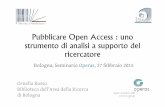 Pubblicare open access: uno strumento a supporto del ricercatore