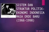 Sistem Dan Struktur Politik-ekonomi Indonesia Masa Orde Baru