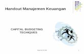 Teknik Capital Budgeting