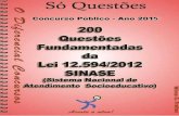 SINASE - LEI N 12.594_2012 - 200 Questoes Fundamentadas