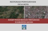 Restorasi Permukiman Desa Kota di Kabupaten Sleman