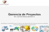 Dra. Carmen Romero Gerencia de Proyectos 2015