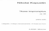 Nikolai Kapustin 3 Impromptu