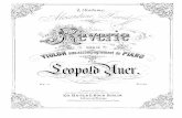 Leopold Auer - Reverie Op3