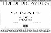 Ayres - Violin Sonata - Vl Pf