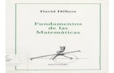 David Hilbert - Fundamentos de Las Matematicas