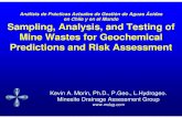 Sampling Analysis Testing Mine Wastes Geochemical Predictions Risk Assessment KMorin