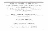 Teología Pastoral 2015 PDRE
