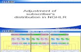 Adjustment of NGHLR Subscriber's Distribution