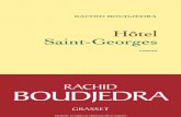 Hotel Saint-Georges - Rachid Boudjedra