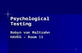 301 Psychological Testing