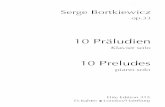 Bortkiewicz - 10 Preludes, Op 33