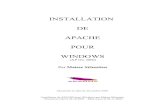 Installation Apache2 Sous Windows