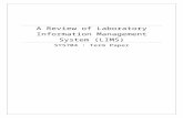 A Review of Laboratory Information Management System (LIMS)