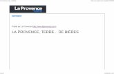La Provence, Terre... de Bières