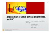 Acquisition of Lotus Development Corp