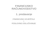 Financijsko Računovodstvo - 1 - Financijski Izvještaji i Poslovno Odlučivanje
