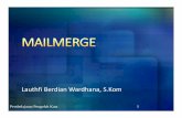 Mailmerge Word 2003