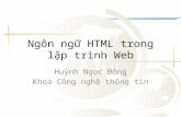 Ngon Ngu HTML Trong Lap Trinh Web