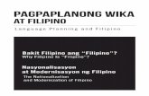 Pagpaplanong Wika at Filipino 2