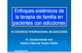 Terapia Familiar en Adicciones. Eduardo Nicholls vera
