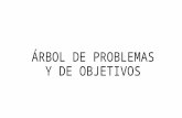 ARBOL DE PROBLEMAS Y OBJETIVOS