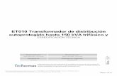 ET010 Transformador de Distribución Autoprotegido Hasta 150 KVA Trifásico y Monofásico