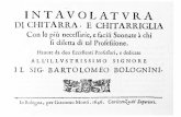 Carlo Calvi Intavolatura Di Chitarra e Chitarriglia Bologna (1646)