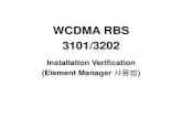 WCDMA RBS 3101 3102 Installation Verification Element Manger 0530