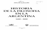 Historia de la filosofia en la argentina