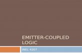 EMITTER-COUPLED LOGIC INEL 4207. Differential Pair as basic element of ECL.