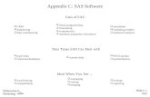 Slide C.1 SAS MathematicalMarketing Appendix C: SAS Software Uses of SAS  CRM  datamining  data warehousing  linear programming  forecasting  econometrics.