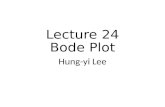 Lecture 24 Bode Plot Hung-yi Lee. Announcement 第四次小考 時間 : 12/24 範圍 : Ch11.1, 11.2, 11.4.