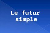 Le futur simple.  So far this year, we have learned the present tense (to talk about things that are happening now) and the past tense (to talk about.
