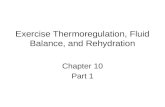Exercise Thermoregulation, Fluid Balance, and Rehydration Chapter 10 Part 1.