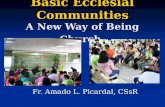 Basic Ecclesial Communities A New Way of Being Church Fr. Amado L. Picardal, CSsR.