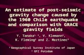 An estimate of post-seismic gravity change caused by the 1960 Chile earthquake and comparison with GRACE gravity fields Y. Tanaka 1, 2, V. Klemann 2, K.