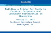 Building a Bridge for Youth to Careers: Corporate and Community Partnerships in Mentoring January 24, 2013 National Mentoring Summit Washington, DC.