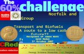CRed carbon reduction 1 Norfolk and Norwich Group Transport and Biofuels A route to a low carbon future?? February 27th 2008 N.K. Tovey ( 杜伟贤 ) M.A, PhD,