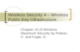1 Wireless Security 4 – Wireless Public Key Infrastructure Chapter 15 of Wireless Maximum Security by Peikari, C. and Fogie, S.