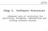 소프트웨어공학 강좌 1 Chap 2. Software Processes - Coherent sets of activities for specifying, designing, implementing and testing software systems -
