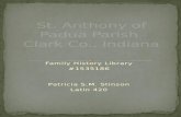 Family History Library #1535186 Patricia S.M. Stinson Latin 420.