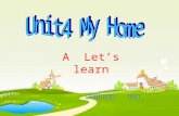 A Let’s learn 城关镇建设小学 建晓阳. Welcome to my home 1 2 3 4 5.