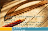 Allegany-Limestone Central Schools Department Budget Presentation: Drafting our Plan for the Future To the Allegany-Limestone Board of Education February,
