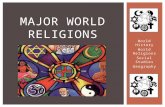World History World Religions Social Studies Geography MAJOR WORLD RELIGIONS.