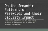 On the Semantic Patterns of Passwords and their Security Impact RAFAEL VERAS, CHRISTOPHER COLLINS, JULIE THORPE UNIVERSITY OF ONTARIO INSTITUTE OF TECHNOLOGY.