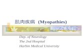 肌肉疾病 (Myopathies) Dep. of Neurology The 2nd Hospital Harbin Medical University.