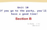 Unit 10 If you go to the party, you’ll have a good time! Xu Shuang 二（ 4 ） 2013-12-17.